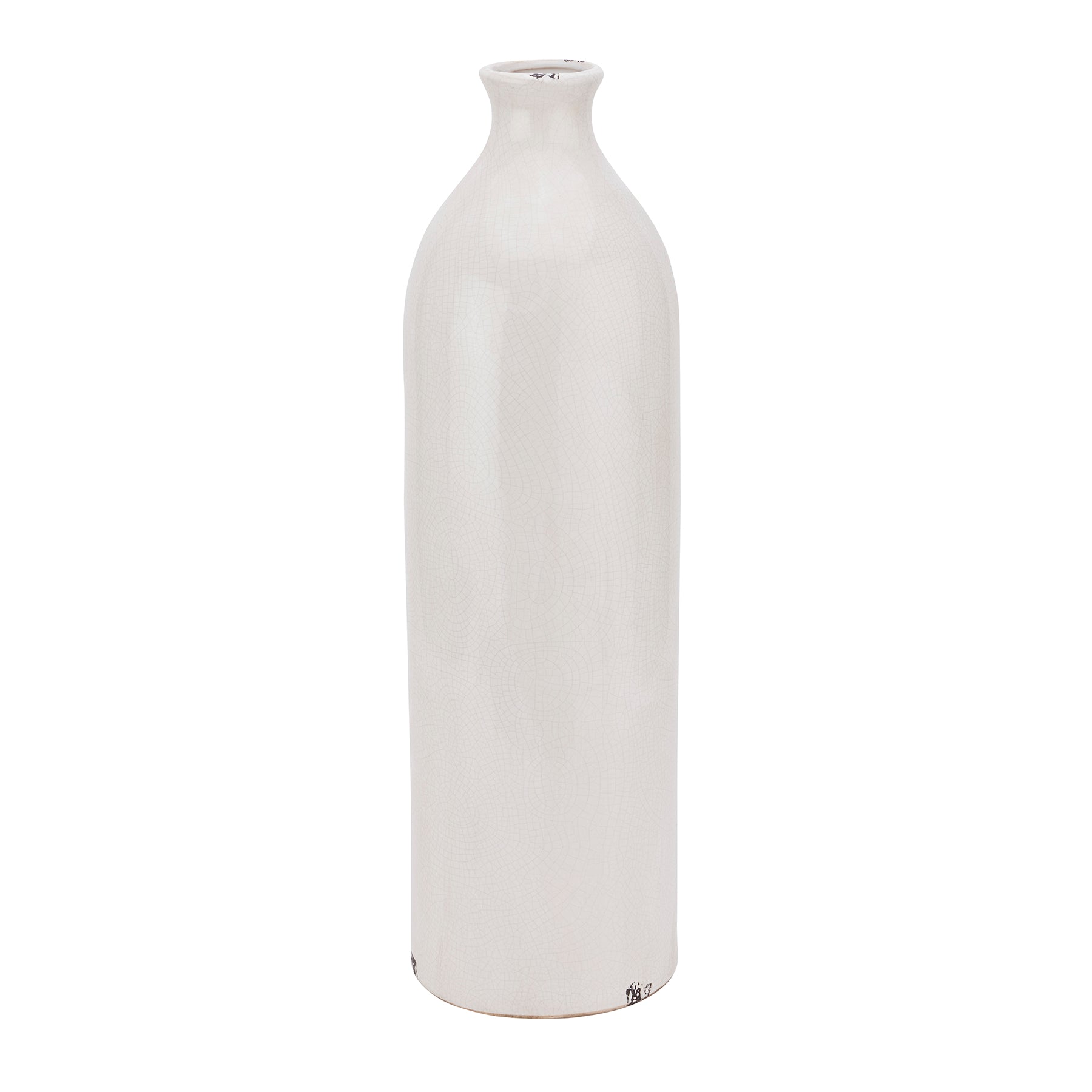 Garda Glazed Gisela Vase - Luxury Designer Furniture, Cream Ceramic Crackle Glaze, Modern Decor by High-End Curated Furnishings