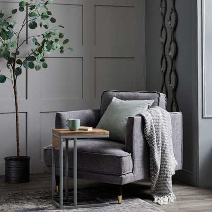 Hampton Grey Large Arm Chair - Luxury Designer Furniture, Modern Curated Collection, Premium Home Furnishings, High-end Decor.
