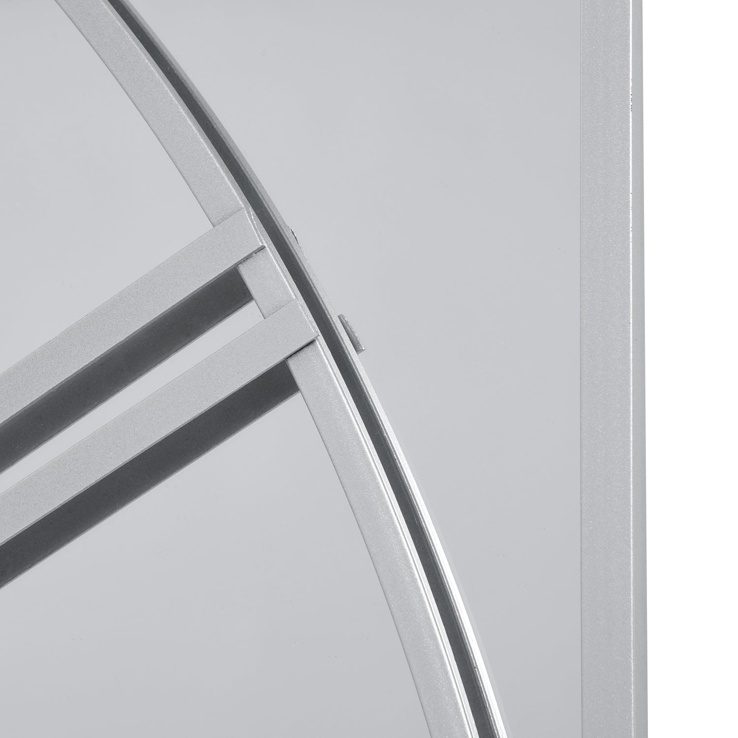 Celina Mirrored Wall Clock detail showcasing sleek modern design, part of luxury curated furniture collection.