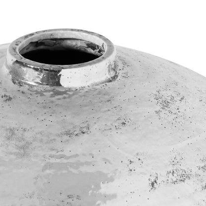 Hammered Silver Astral Vase – Luxury Designer Furniture. Modern metallic artistry for high-end home decor. Premium furnishings piece.