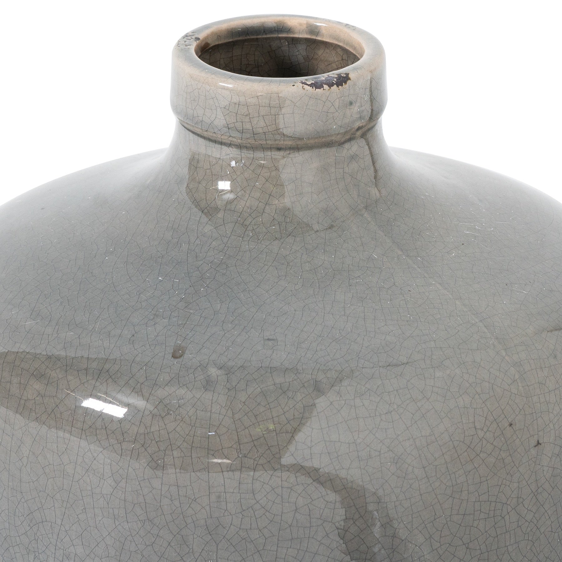 Garda Grey Glazed Chive Vase - Luxury Designer Furniture, perfect for modern and minimalist interiors, enhancing premium home designs.