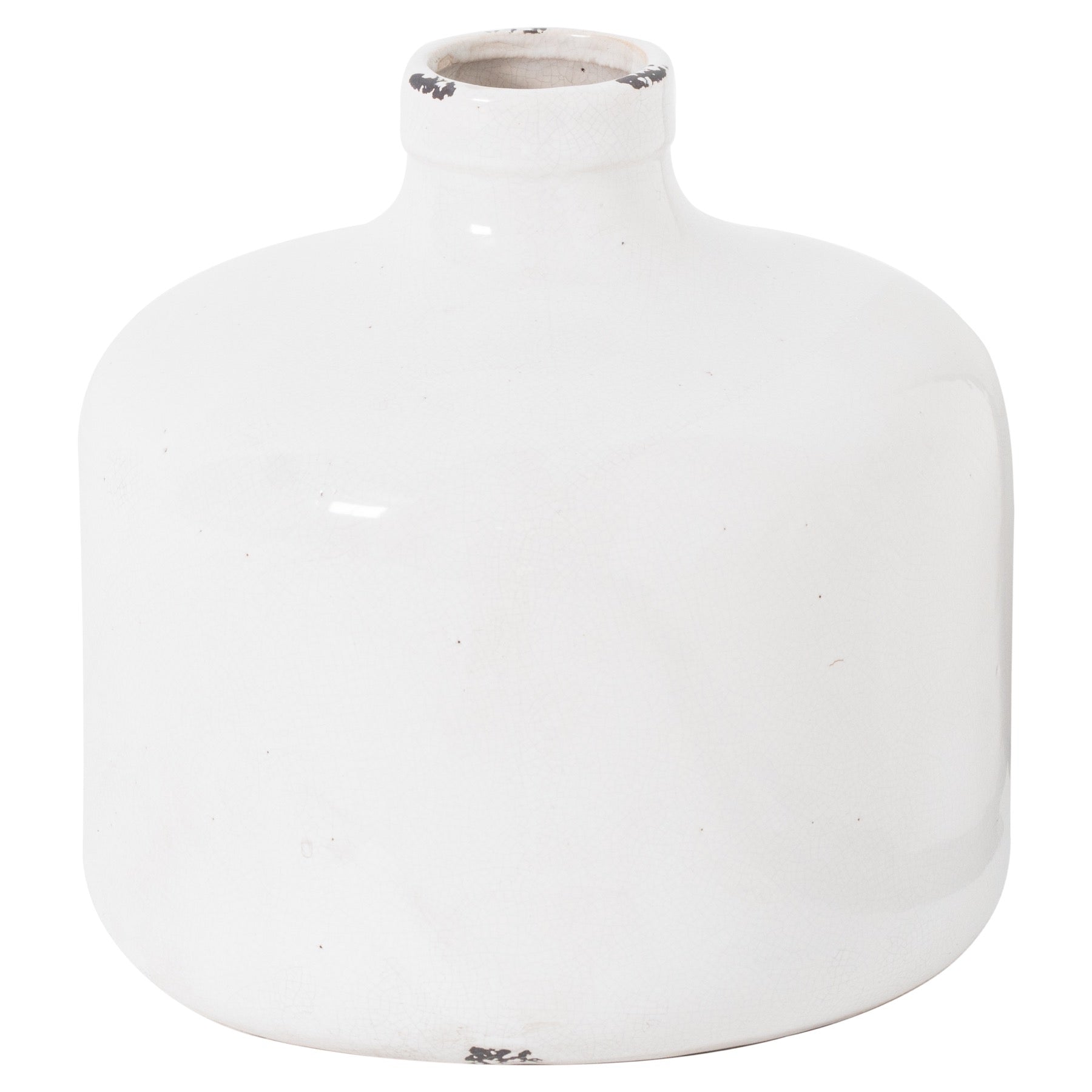 Garda Glazed Eve Vase – Luxury and Designer Furniture by Vendor. Premium modern design crackle ceramic vase for curated home interiors.