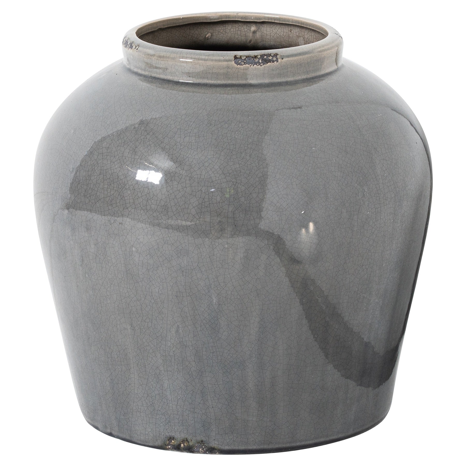 Garda Grey Glazed Juniper Vase – Luxury Designer Furniture, Premium Modern Home Decor. Curated Collection, Sophisticated Centerpiece.