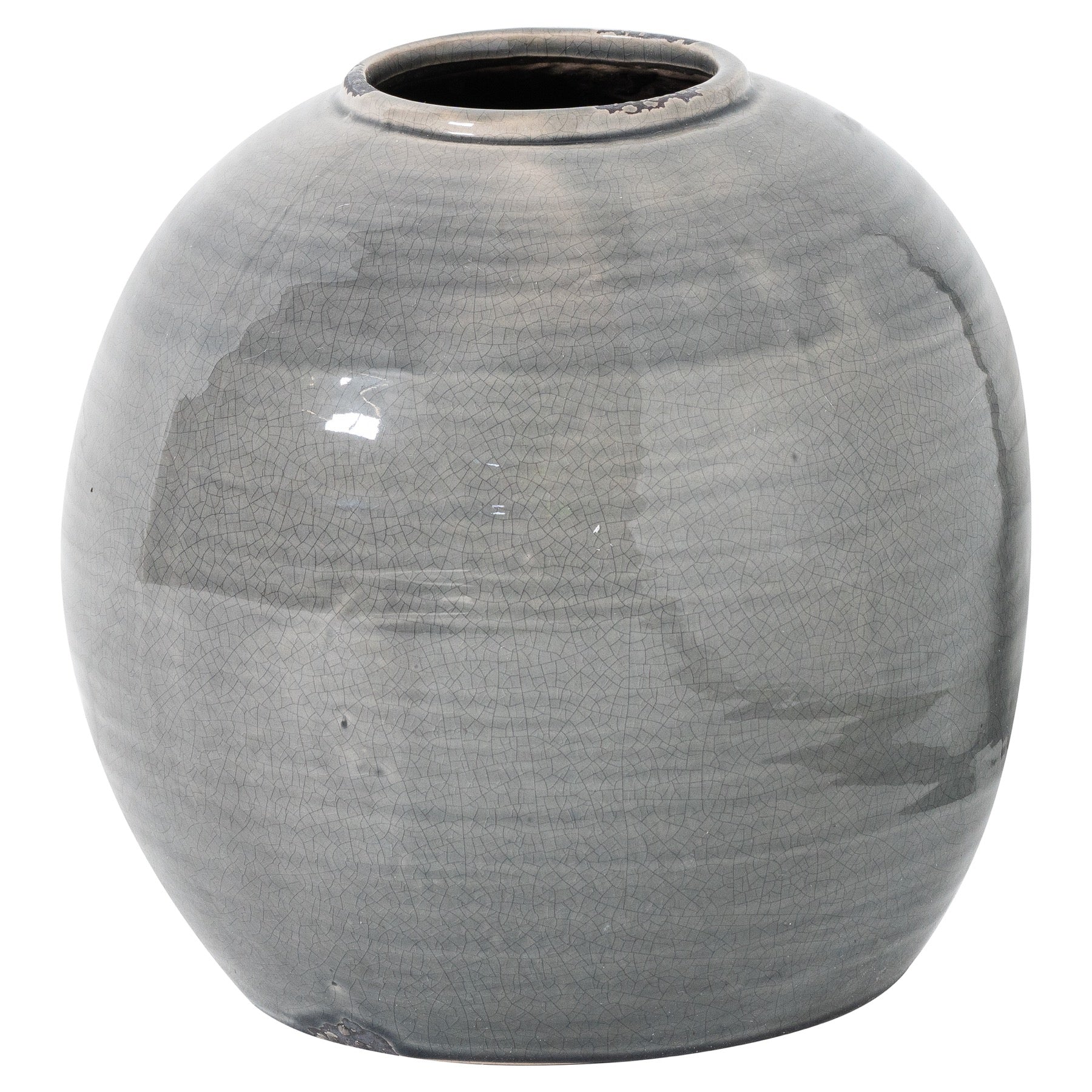 Garda Grey Glazed Tiber Vase – Luxury Designer Furniture by Vendor. Premium modern design for high-end home decor.