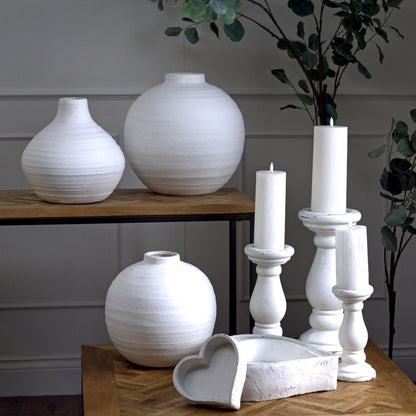 Alt Tag: Tiber Large Matt White Ceramic Vase – Luxury and Designer Furniture, Premium Modern Design for High-End Home Decor.