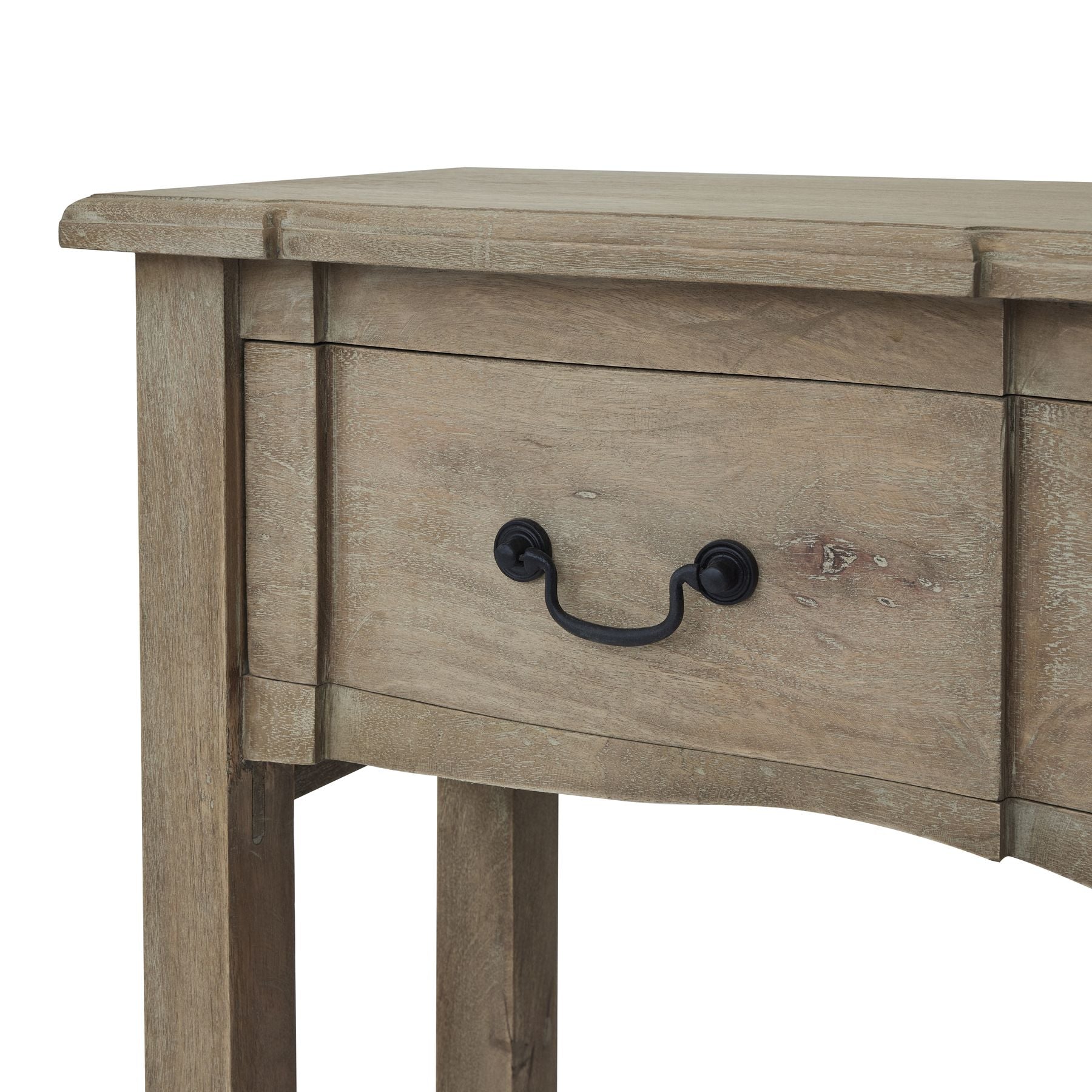 Copgrove Collection 1 Drawer Console – Luxury Furniture by Designer, modern French provincial style with a light-diffusing finish.