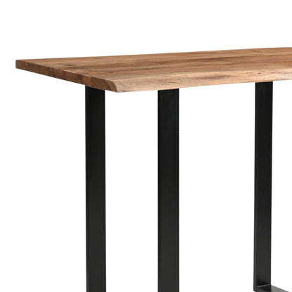 Live Edge Bar Table by [Vendor] – Luxury and Designer Furniture with Indian hardwood, metal frame; premium modern home decor.