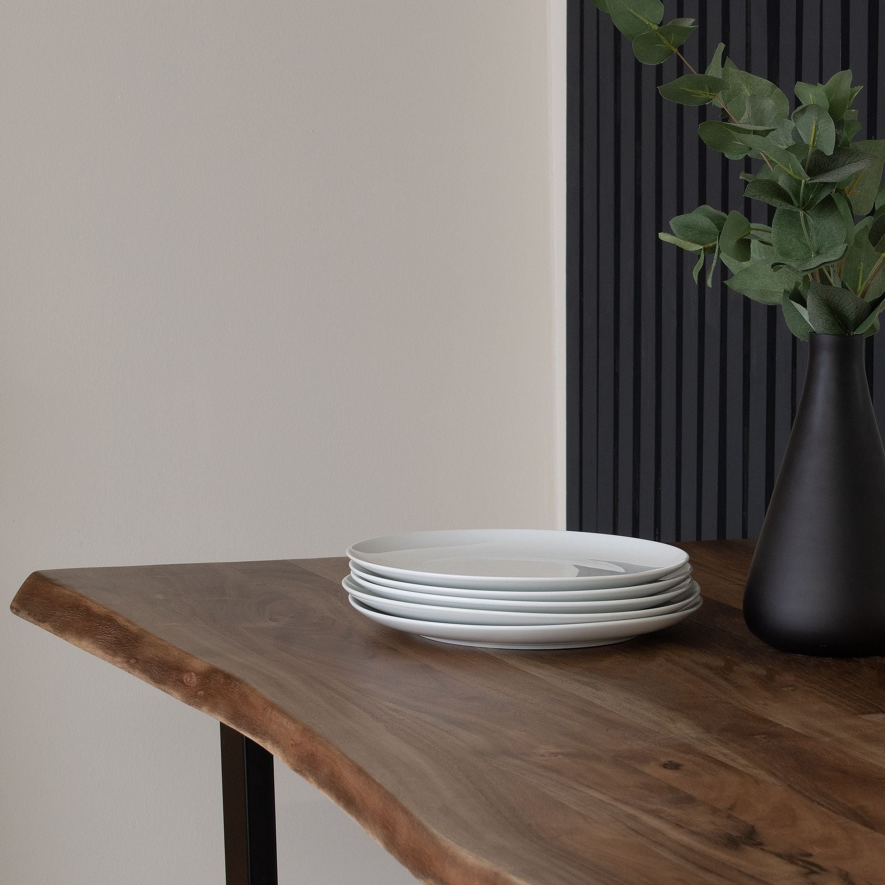 Live Edge Large Bar Table with sleek metal base, showcasing luxury and designer modern furniture aesthetics in premium home decor.