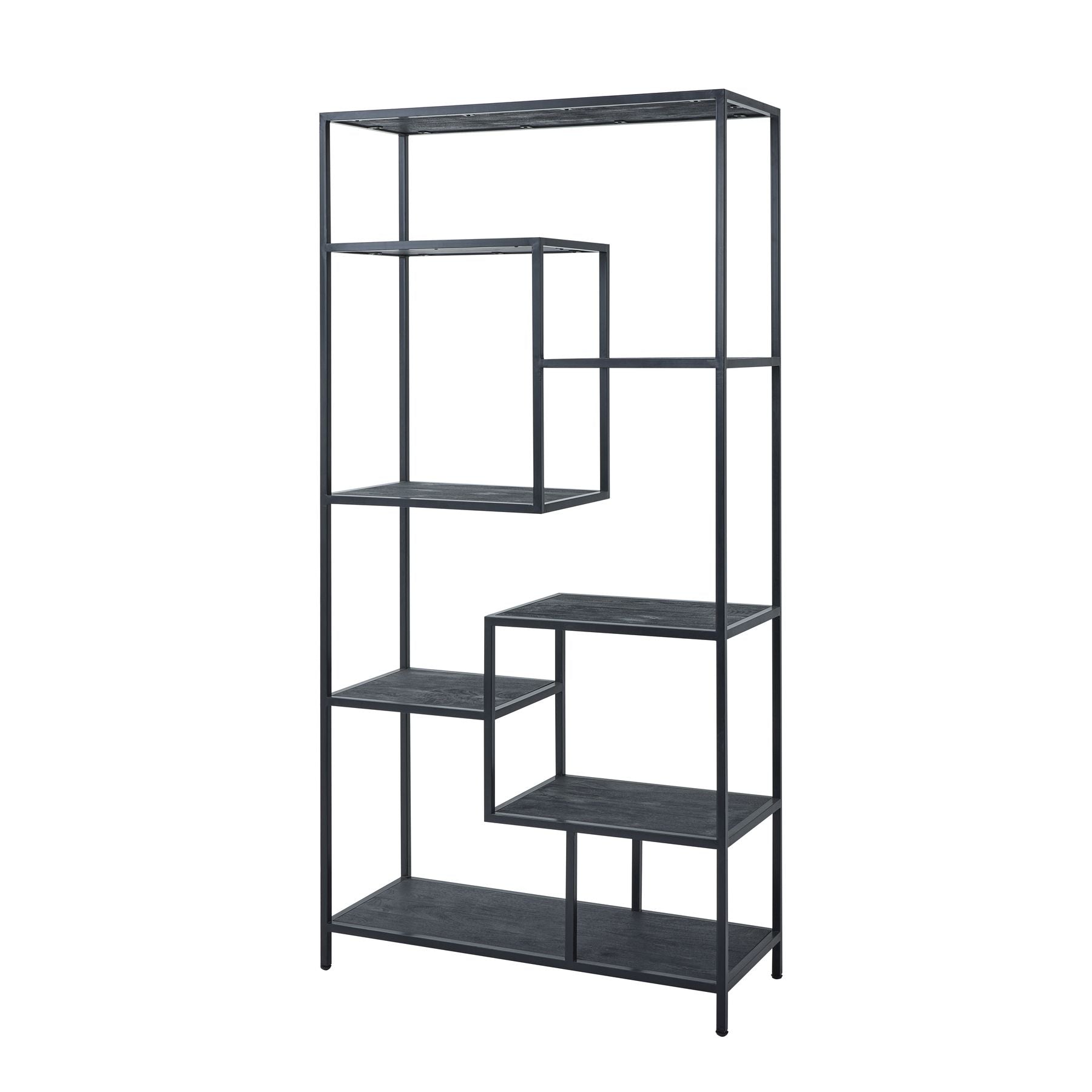 Large Black Multi Shelf Unit – Luxury Designer Furniture, Premium Modern Display for High-End Home Decor, Curated Furniture Collection