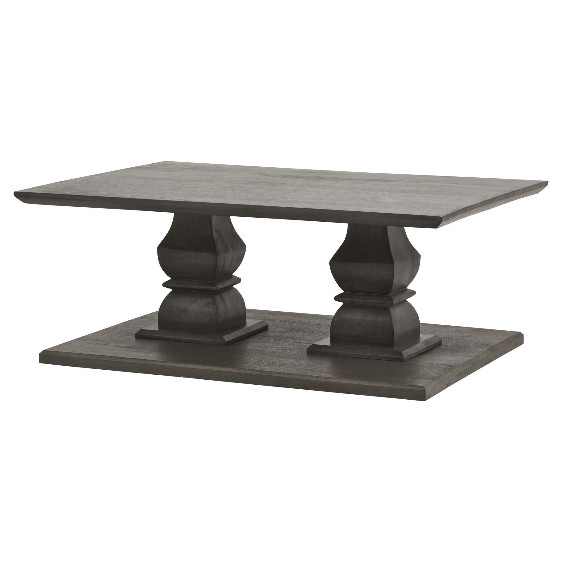 Lucia Collection Coffee Table – Luxury Designer Furniture, handcrafted acacia wood, modern grey finish, premium for high-end home decor.