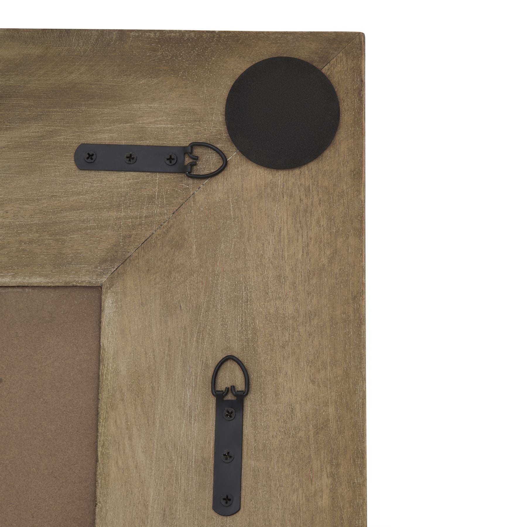 Close-up view of the Copgrove Collection Mirror with adaptable mounting system, showcasing luxury designer furniture craftsmanship.