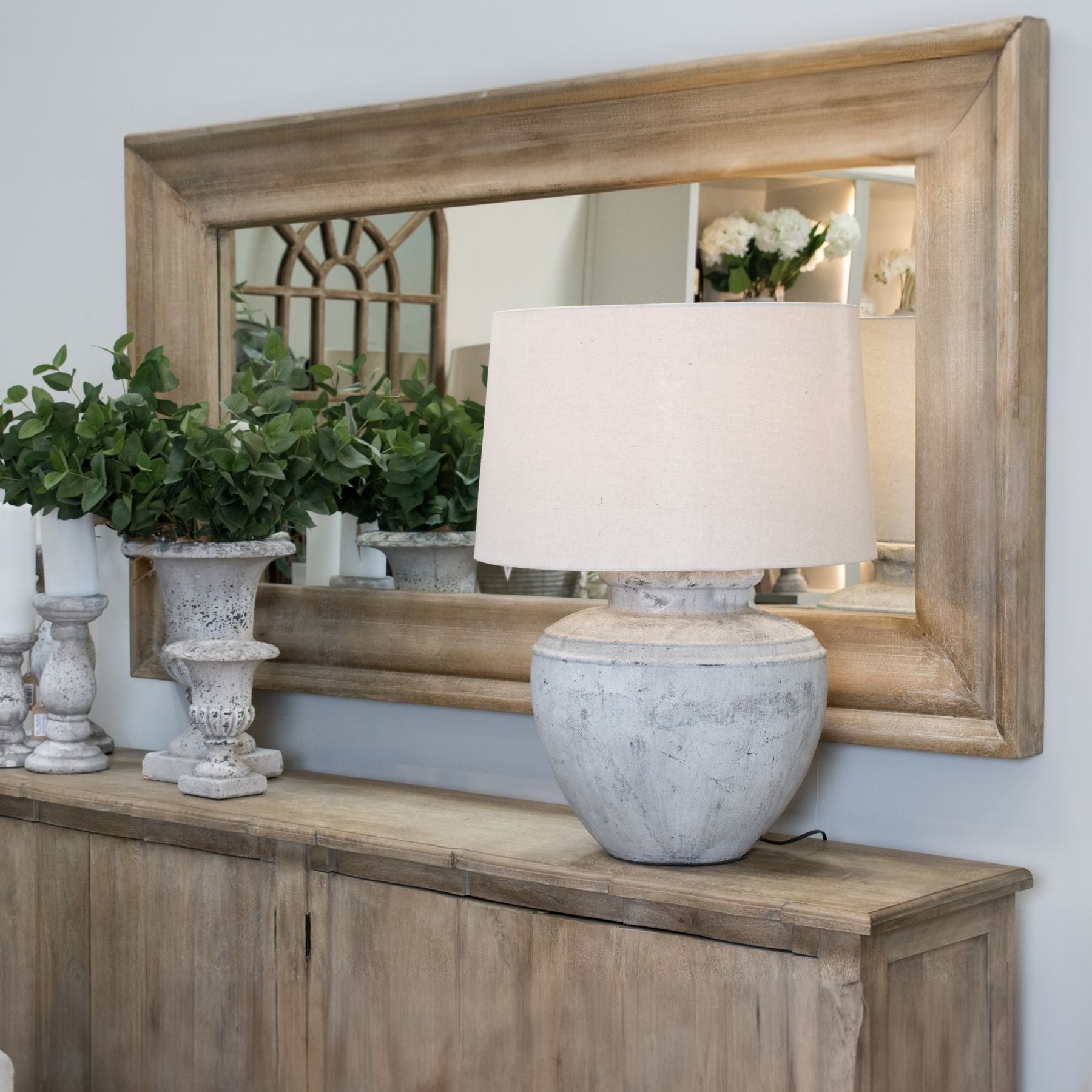 Copgrove Collection Mirror – Luxury and Designer Furniture by TopBrand. Modern bleached hardwood frame for premium home decor.