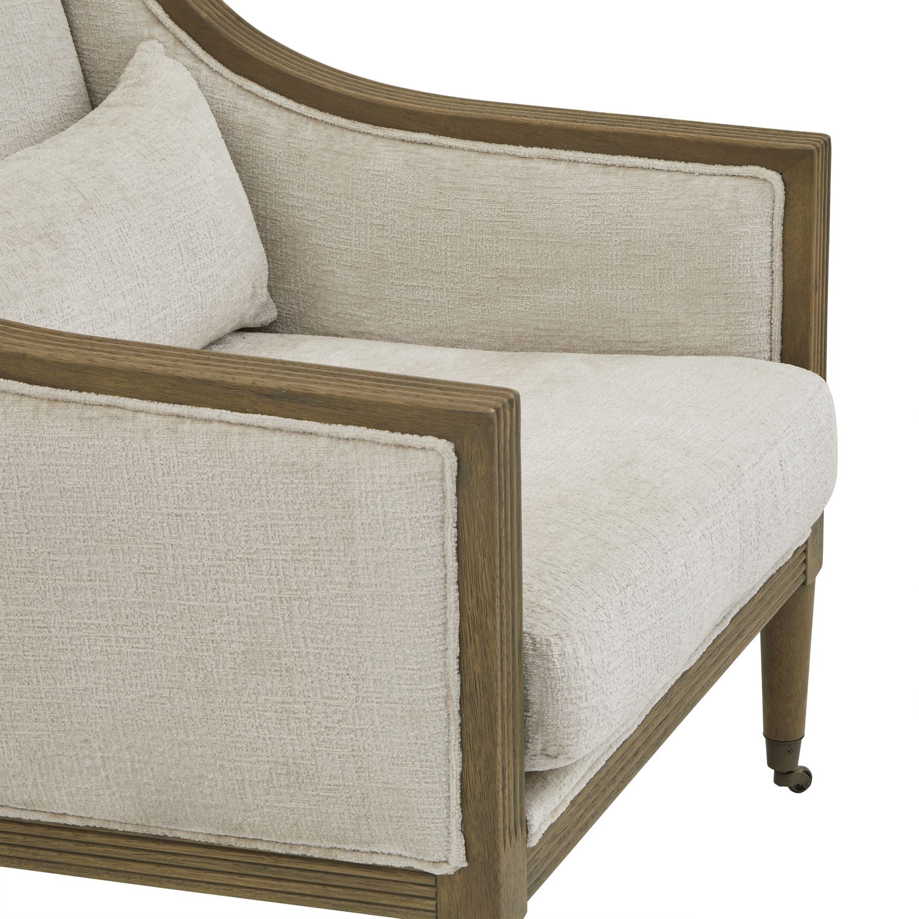 Luxury Albury Armchair with wooden frame, premium modern design for curated furniture collection.