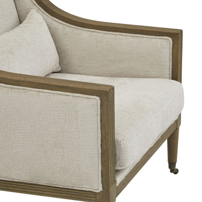 Luxury Albury Armchair with wooden frame, premium modern design for curated furniture collection.
