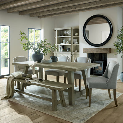 Saltaire Collection Rectangular Dining Table – Luxury Designer Furniture, featuring modern design for premium home decor. Curated Collection.