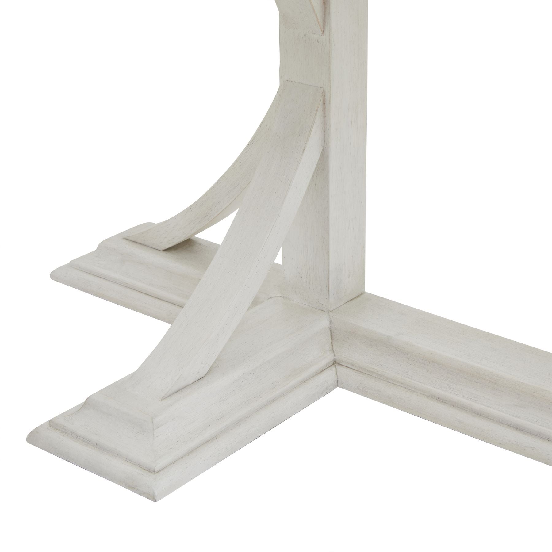 "Luna Collection Console Table base showcasing designer white finish, part of the premium modern curated furniture collection."