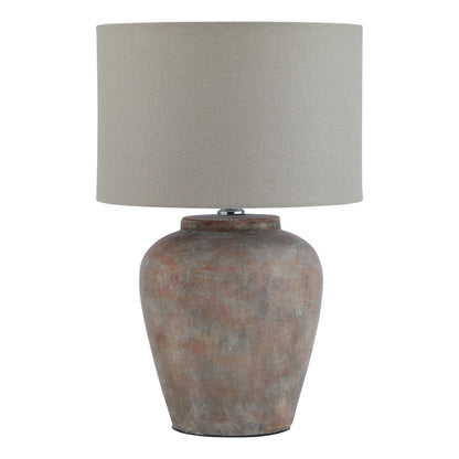 Siena Brown Table Lamp With Linen Shade by {{ product.vendor }} - Luxury Designer Furniture, Premium Modern Decor, Curated Home Collection.