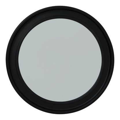 Black Wood Round Framed Mirror – Luxury and Designer Furniture by Vendor. Elegant modern design for premium home decor.