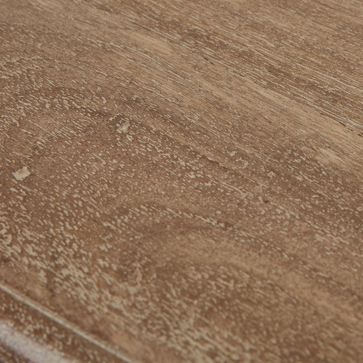 Close-up of Copgrove Collection 3 Drawer Console's luxurious wood texture for designer furniture elegance.