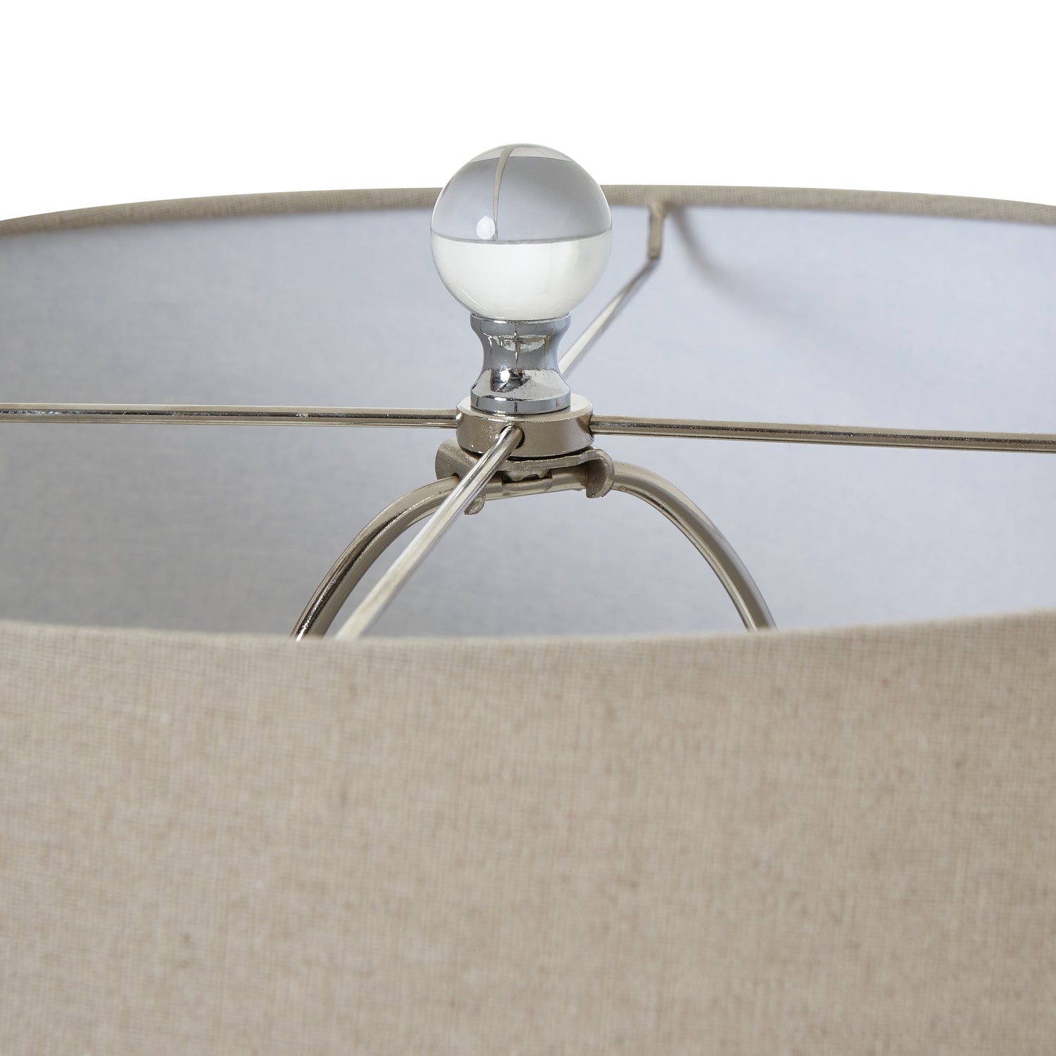 Grey Shadows Table Lamp with linen shade - Luxury Furniture. Designer and Modern style for premium home furnishings.