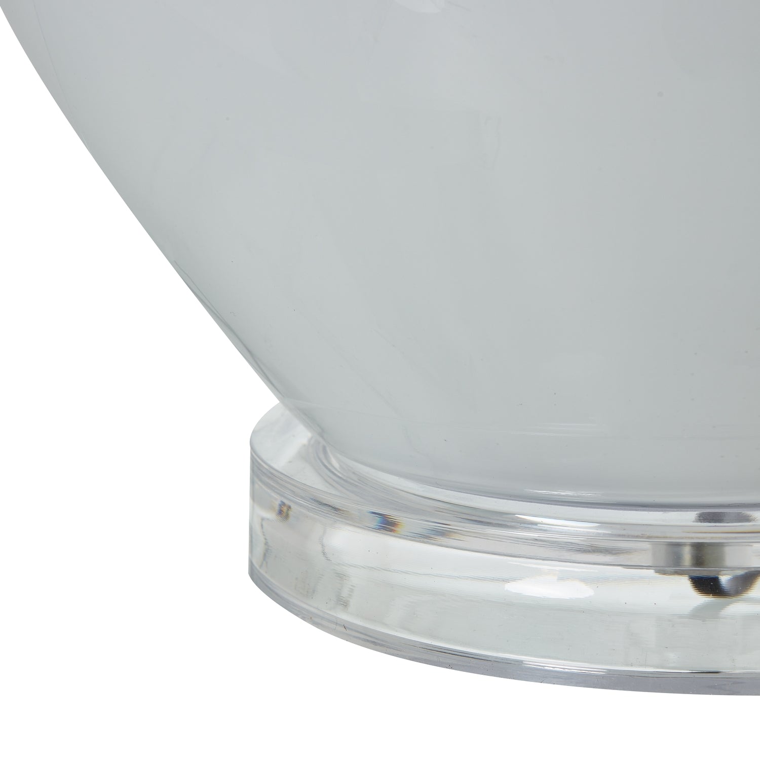 Grey Shadows Table Lamp close-up, contemporary luxury furniture with ombre glass base for high-end modern home decor.
