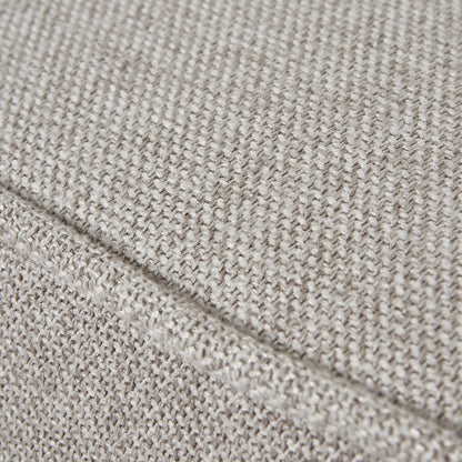 Close-up of oatmeal twill fabric on Lily Swivel Chair, showcasing luxury designer furniture for modern interiors.