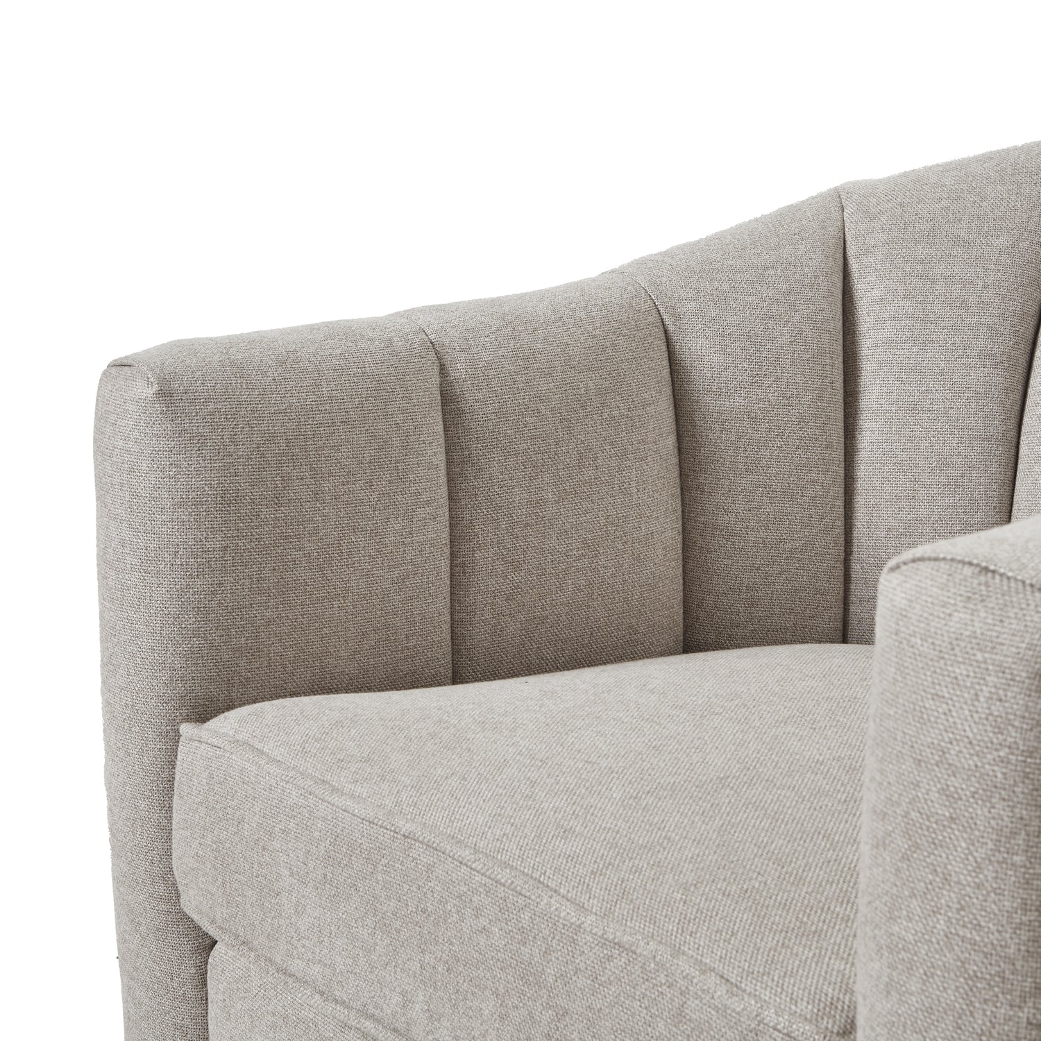 Lily Swivel Chair in Oatmeal Twill – Luxury Designer Furniture, Premium Modern Chair for Curated Home Furnishings, by Top Vendor.