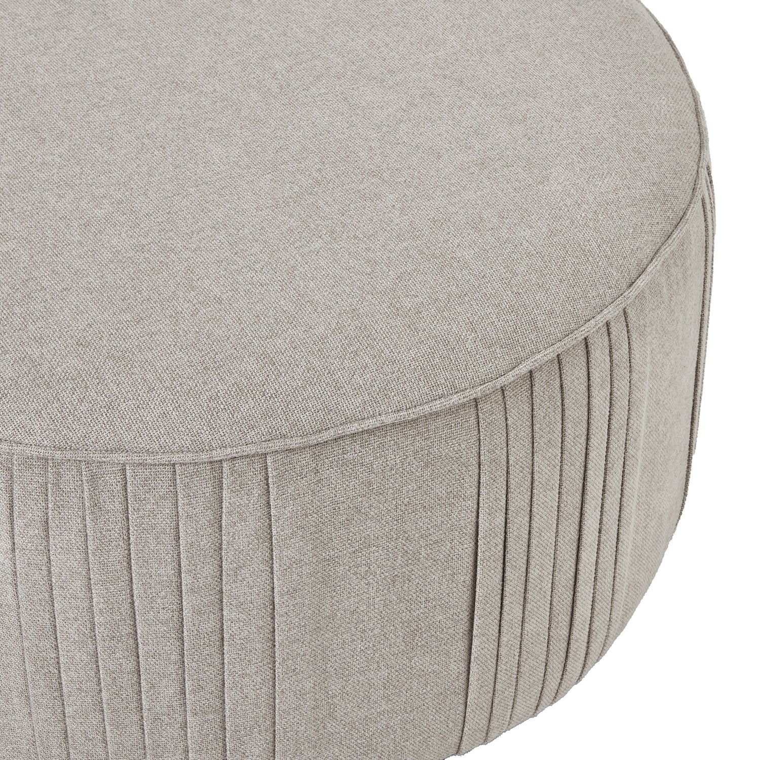 Lily Swivel Ottoman in Oatmeal Twill – Luxury Designer Furniture, perfect for modern interiors and premium home furnishings.