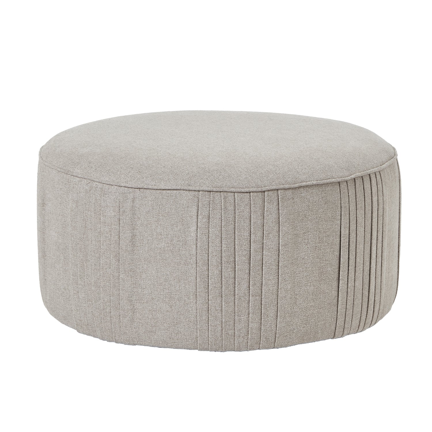 Lily Swivel Ottoman in Oatmeal Twill – Luxury Designer Furniture for Modern Homes, Perfect for Minimalist Interiors.