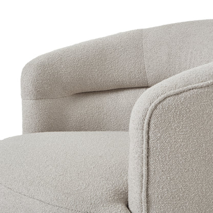 Luxury Aspen Swivel Chair with neutral upholstery, designer and modern furniture for high-end home decor. Curated furniture collection.