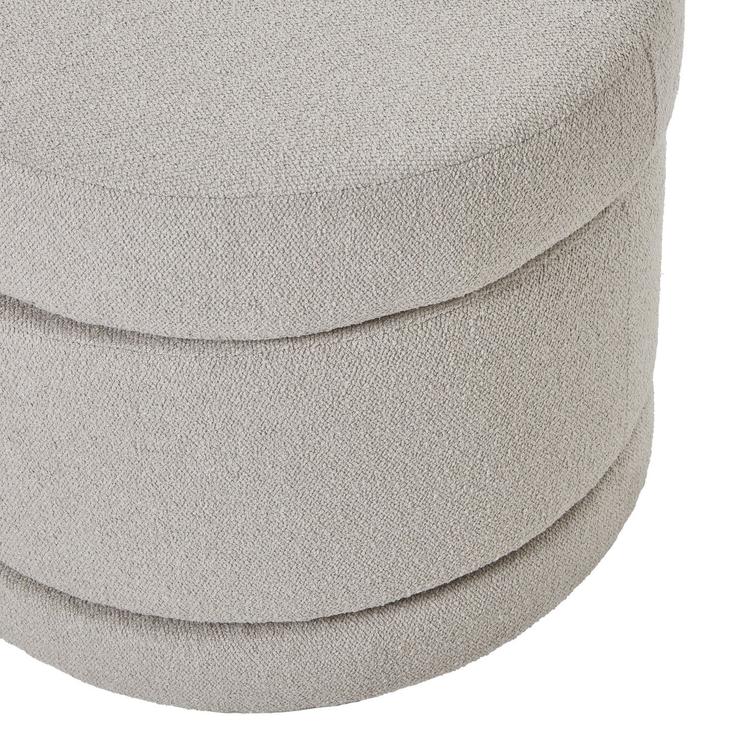 Aspen Swivel Ottoman – Luxury and Designer Furniture, plush neutral upholstery, modern footrest and storage, premium home furnishings.
