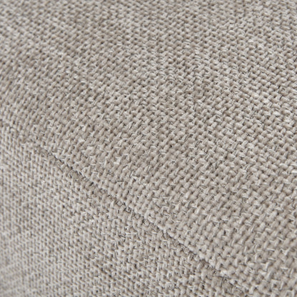 Close-up of taupe fabric texture on a luxury designer couch from curated modern furniture collection, ideal for premium home furnishings.