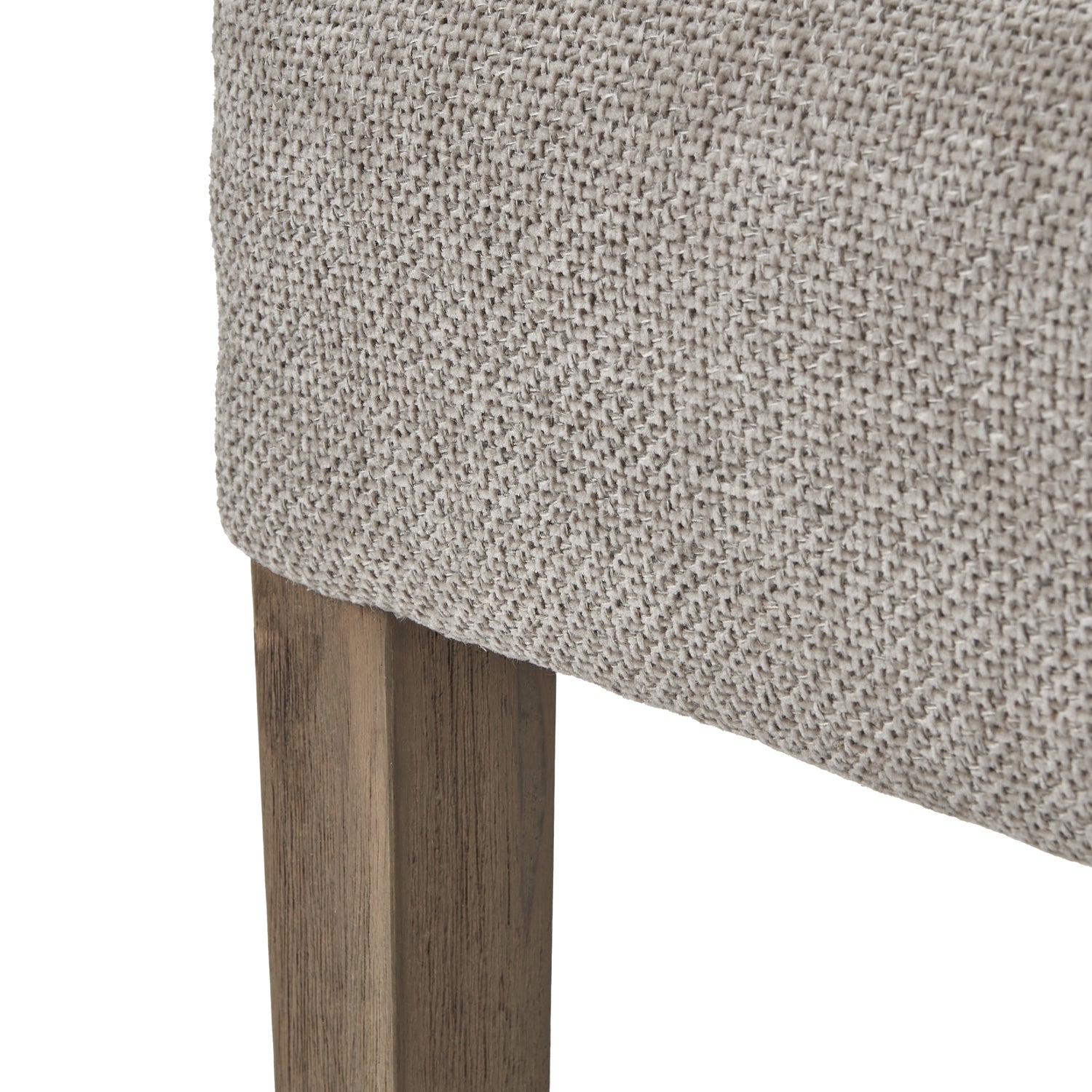 Crompton Woven Taupe Dining Chair – Luxury Furniture with elegant woven fabric and robust wood frame. Modern designer furniture for premium homes.