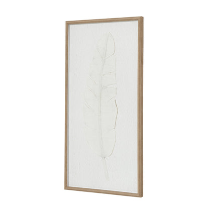 Large Quill White Feather Art in Beaded Frame - Luxury Designer Furniture for Premium Modern Home Decor