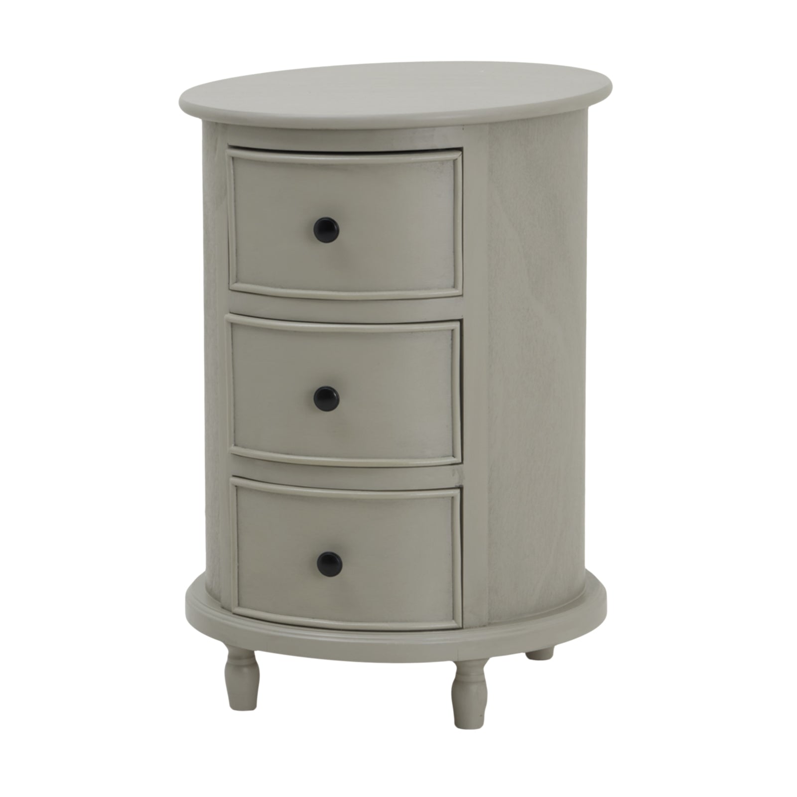 The Camden Collection 3 Drawer Round Side Table – Luxury Designer Furniture by Your Brand. Premium modern home decor piece.