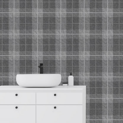 Country Tartan Charcoal Wallpaper image 4