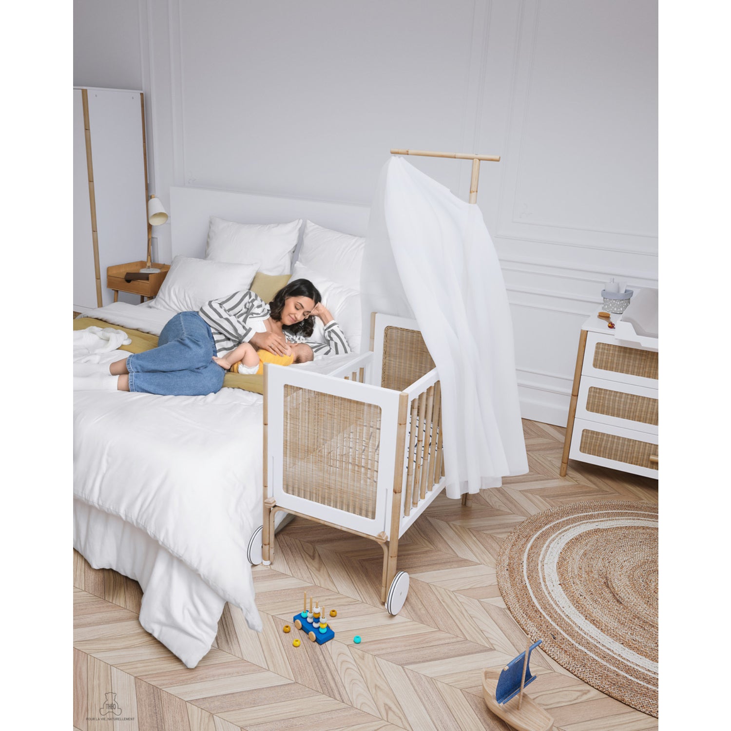 Oceania Rattan Cannes Chest of drawer - Neige image 2