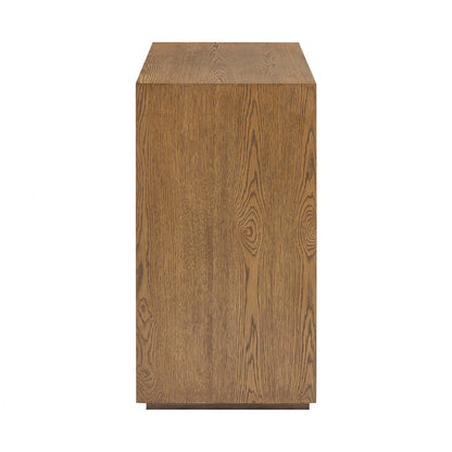 Charlton Ribbed Walnut Chest of Drawers