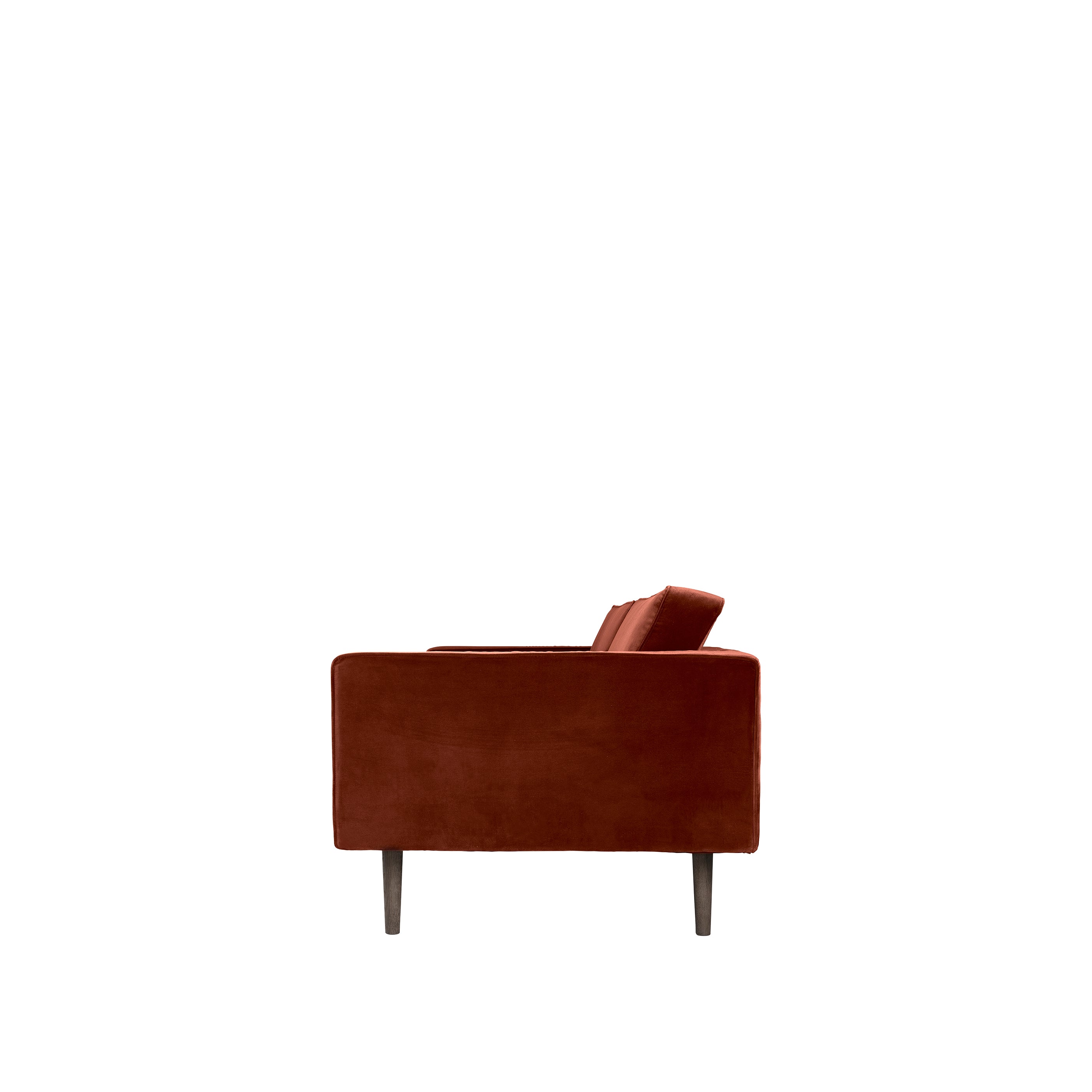 Wind Sofa 2-seater by Broste Copenhagen - Luxury designer furniture in caramel cafe fabric, modern Scandinavian home decor piece.
