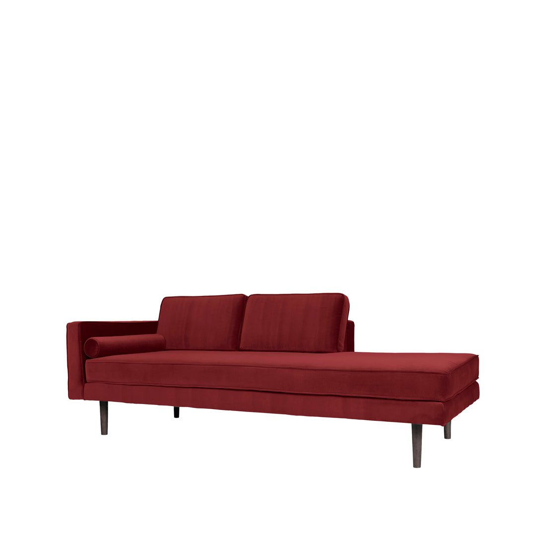 Wind Chaise Longue Left Sided in Wild Ginger fabric. Luxury and designer modern furniture, part of a curated collection for premium home decor.