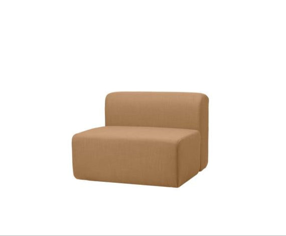 Lagoon Chair module – Luxury and Designer Furniture by Broste Copenhagen. Elegant Latte fabric for modern, curated home decor.