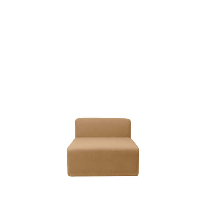 Luxury Lagoon Chaise Longue by Broste Copenhagen. Designer modular sofa in Latte fabric. Premium modern furniture for home decor.