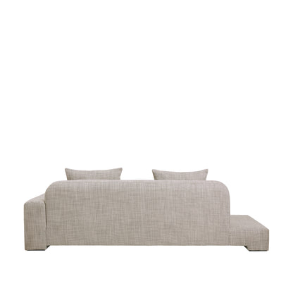 Bay Chaise Longue Right Sided – Luxury and Designer Furniture by [Vendor], modern beige melange for premium home decor.