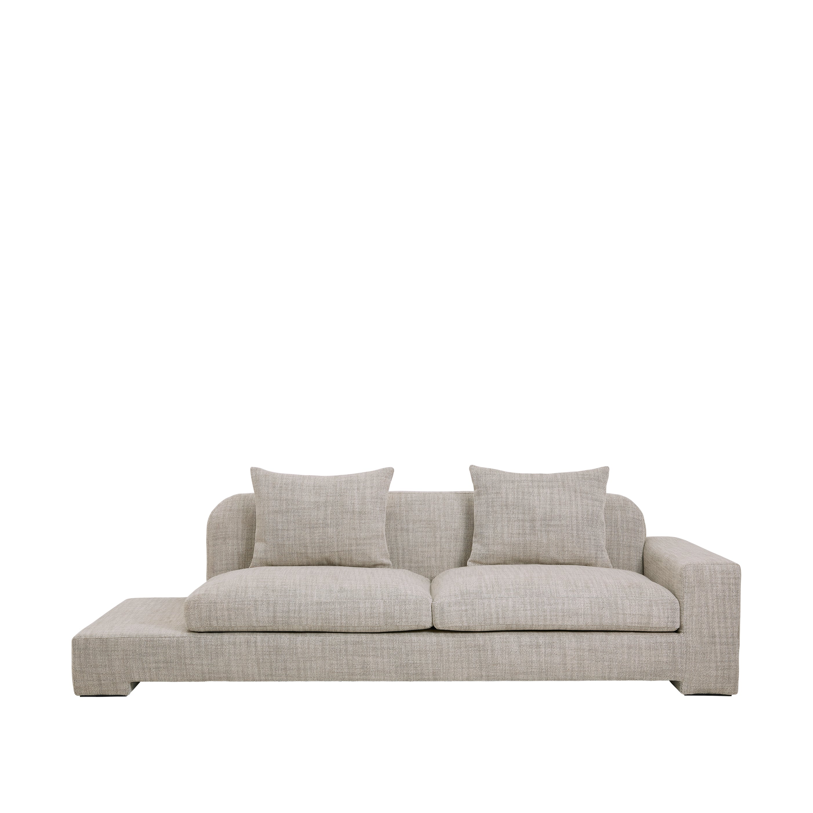 Bay Chaise Longue Right Sided in Beige Melange - Luxury Designer Furniture, Modern Sofa for Premium Home Decor, Curated Collection