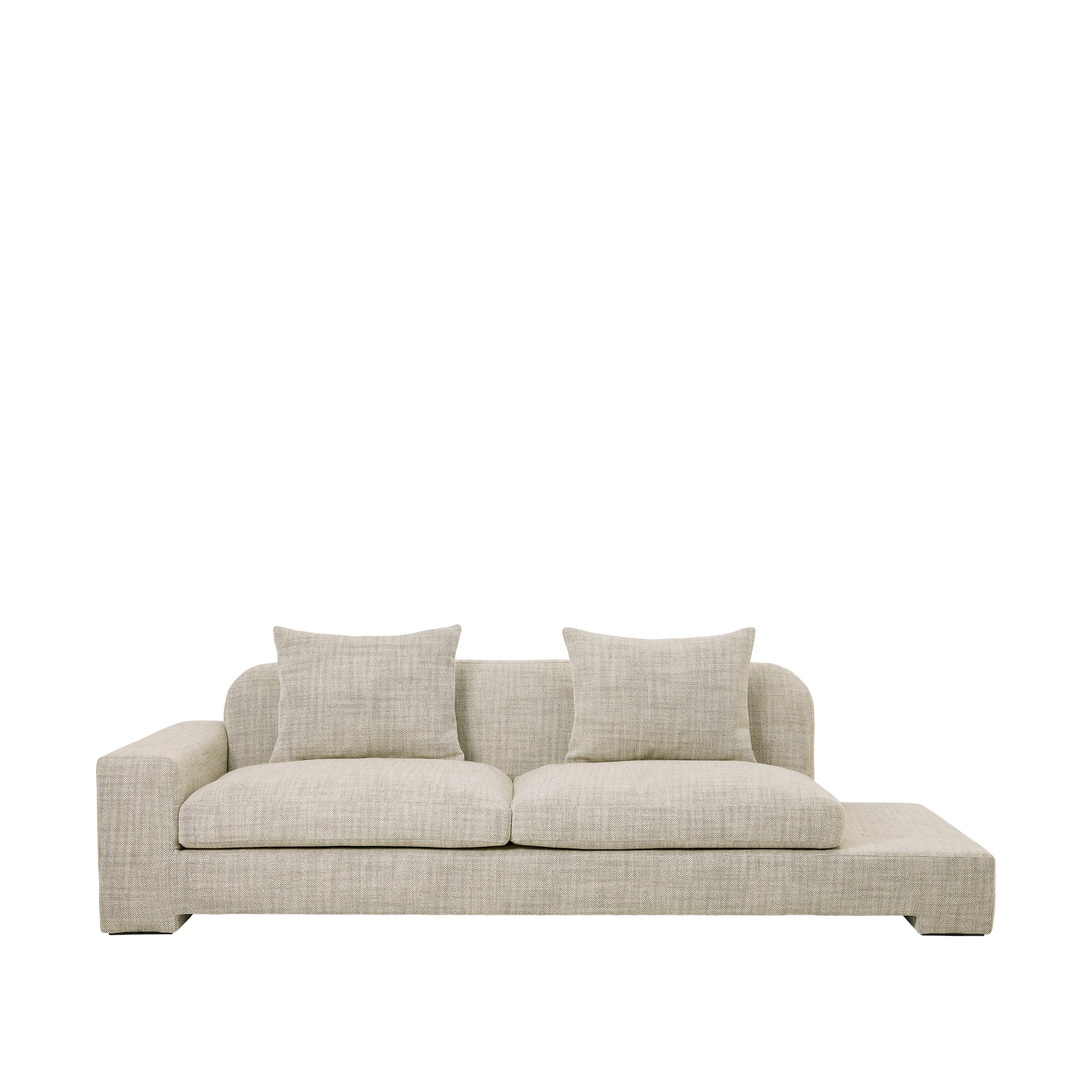 Bay Chaise Longue Left Sided – Luxury Furniture by Broste Copenhagen, Modern Beige Design for Premium Home Decor