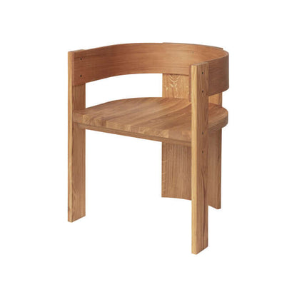 Collector Dining Chair in oak wood by Luxury Furniture. Designer piece for modern home decor, blending comfort with artistry.