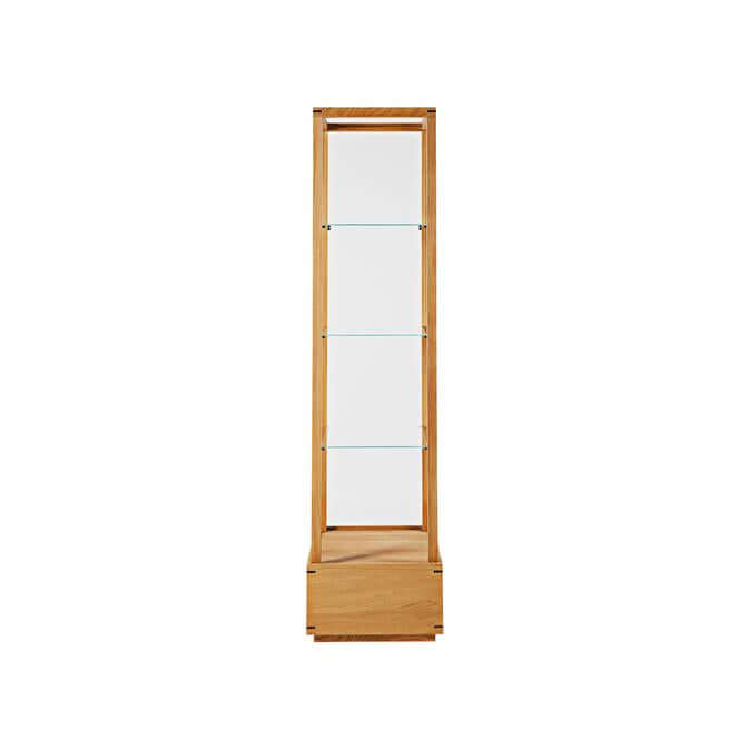 Japanese Cabinet M – Luxury Designer Furniture, oiled oak frame with glass panels for modern home decor, premium architectural lines.