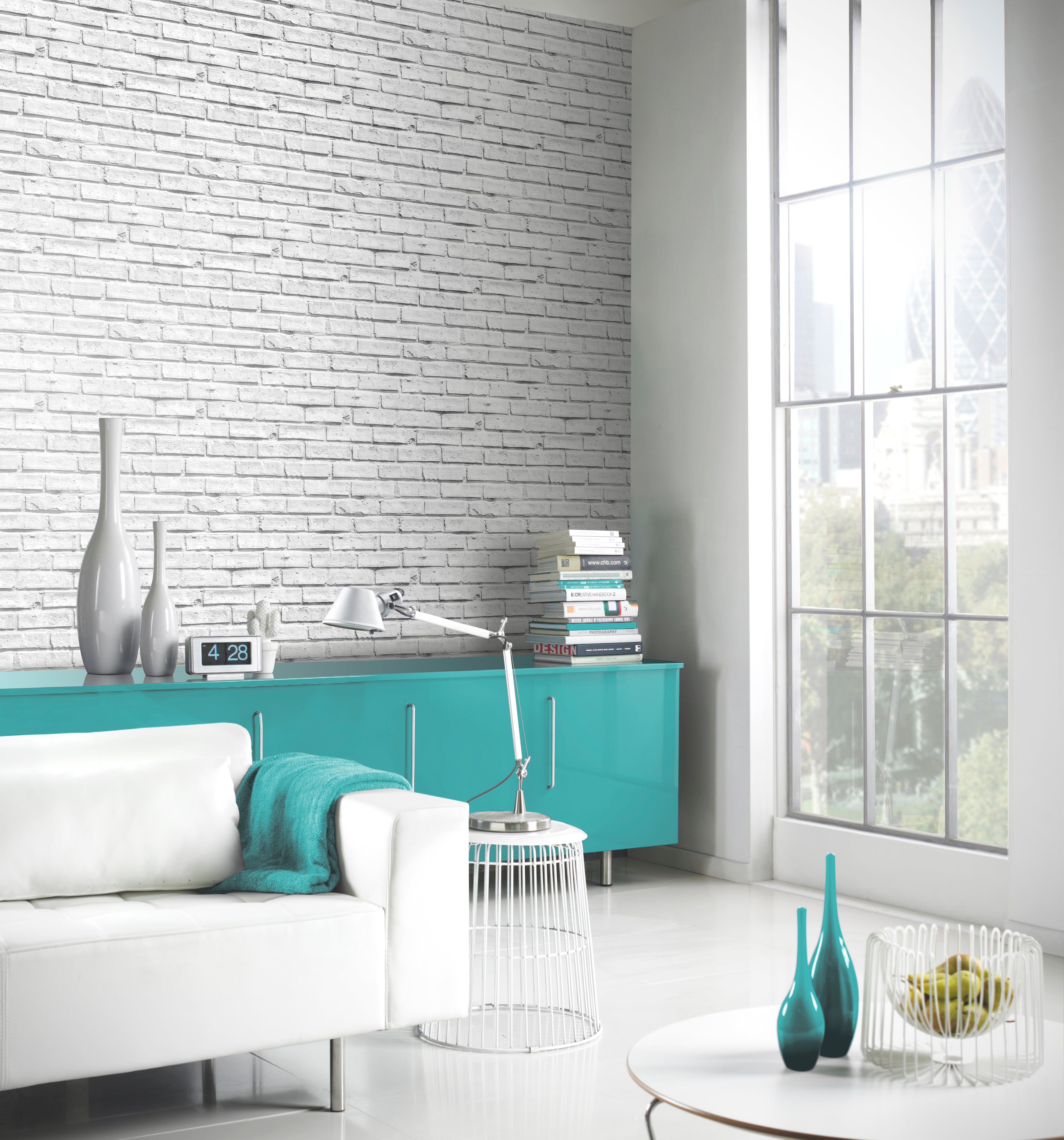 White Brick Wallpaper image 3