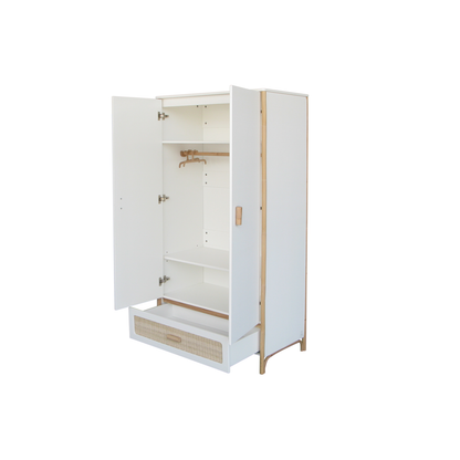 Oceania Wardrobe Rattan Cannes - Neige image 2