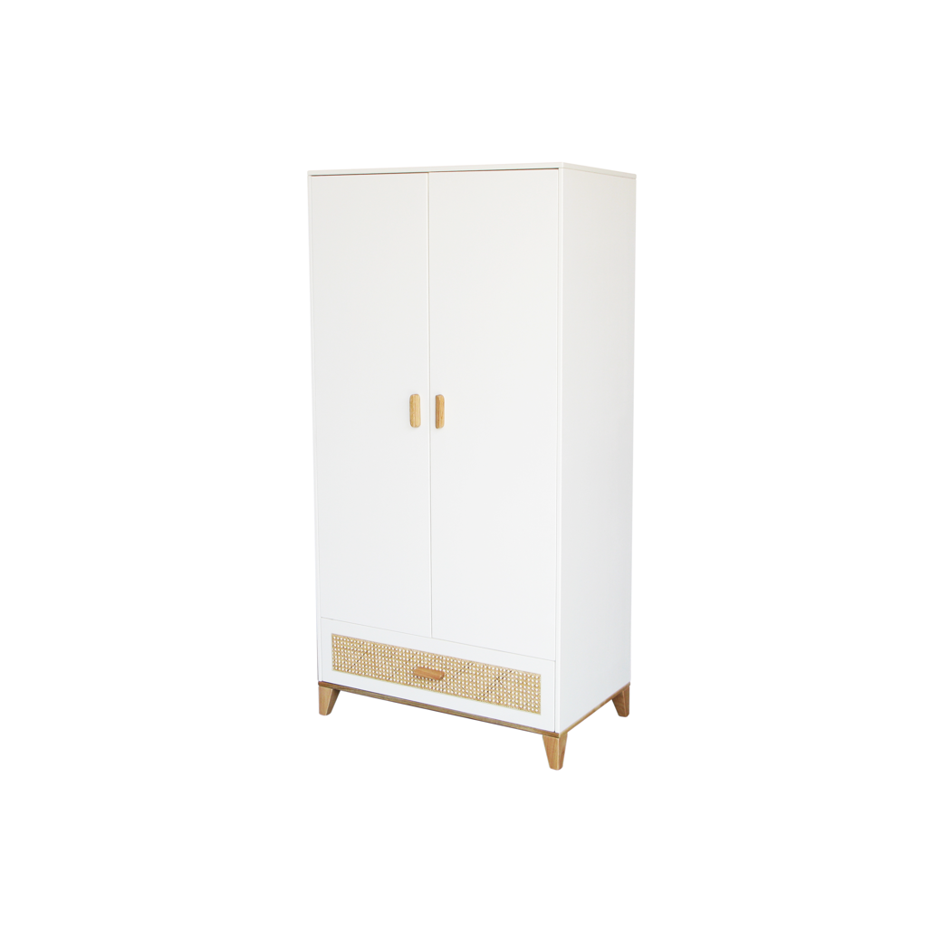 Nami Wardrobe Rattan - Neige image 1